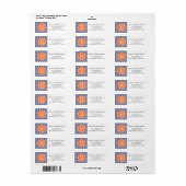 Navy Zickzack Zigzag Personalisiert Monogram (Vorne)