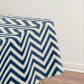 Navy Zig Zag Wave Pattern Tischdecke (Beispiel)