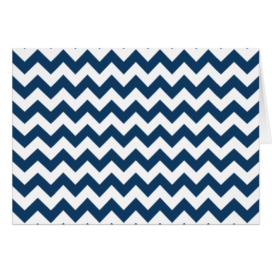 Navy Zigzag, Zickzack, Marine, geometrisches Muste (Vorderseite (Horizontal))