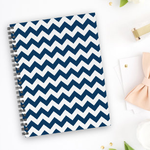 Navy Zigzag, Zickzack, Marine, geometrisches Muste Planer