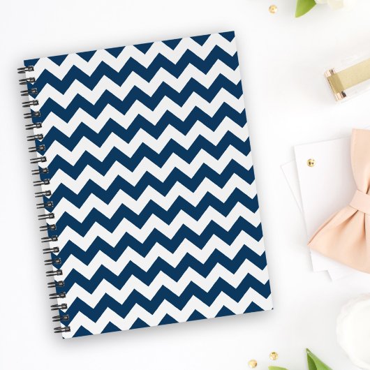Navy Zigzag, Zickzack, Marine, geometrisches Muste Planer
