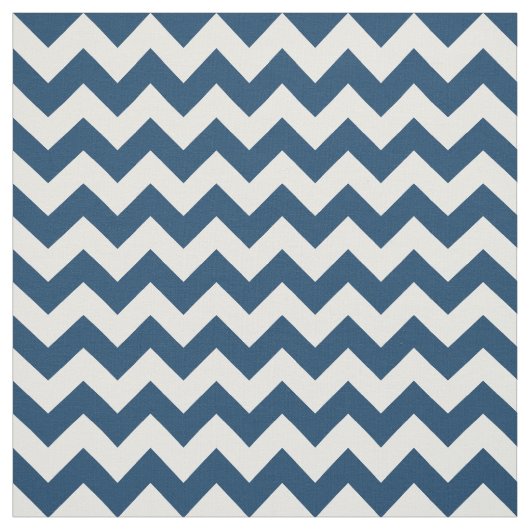Navy Zigzag, Zickzack, Marine, geometrisches Muste Stoff (Muster)