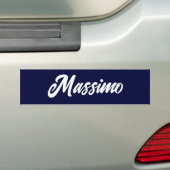 Navyblau einfaches modernes eigenes Namens-Calligr Autoaufkleber (Auf Auto)