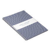 Navyblau Elegantes Minimalistisches Hundezahnmuste Notizblock (Rechte Seite)