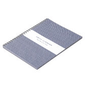 Navyblau Elegantes Minimalistisches Hundezahnmuste Notizblock (Linke Seite)