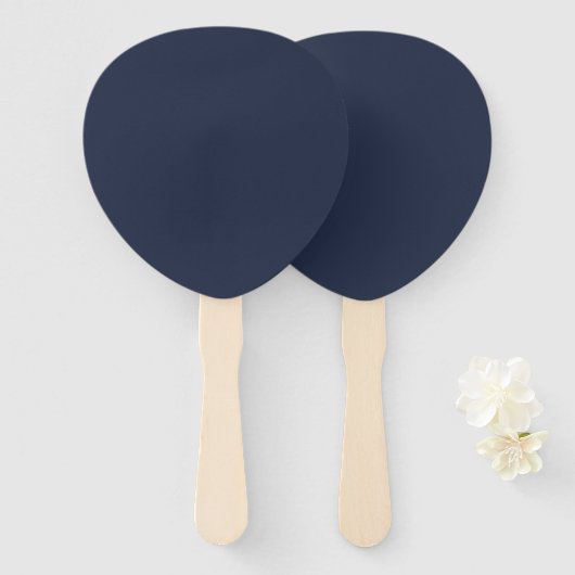 Navyblau Fächer (Vorne und Hinten)