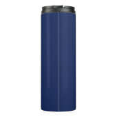 Navyblau & Gold Name Nachname oder Geschäft Thermosbecher (Rückseite)
