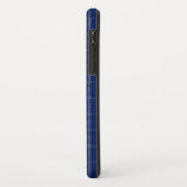 Navyblau-graues Karo Case-Mate iPhone Case (Hinten/Links)