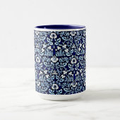 Navyblau mit Blumenmuster Tasse (Zentrum)