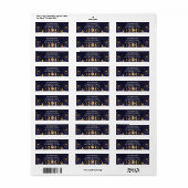 Navyblau und Gold Celestial Mondphase (Vorne)