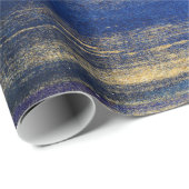 Navyblau und Gold Geschenkpapier (Rolleneckpunkt)