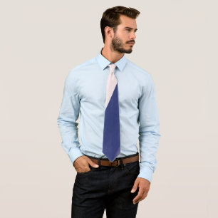 Navyblau und Rosa diagonales Farbblock-Ombre Krawatte