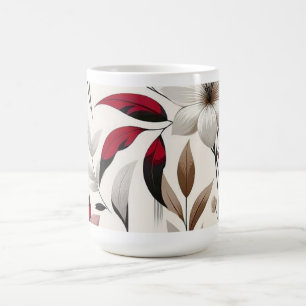 Navyblau und verbranntes Orange Kaffeetasse