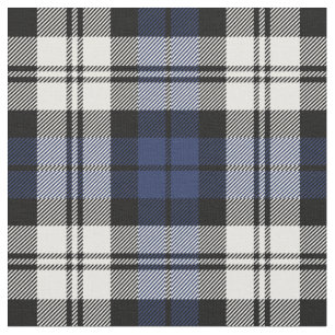 Navyblau und Weiß Black Watch Tartan Karo Stoff