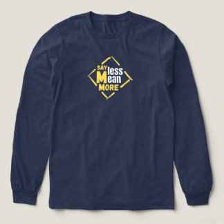 Navyblaue Langarm-T-Shirts Tri-Blend Shirt