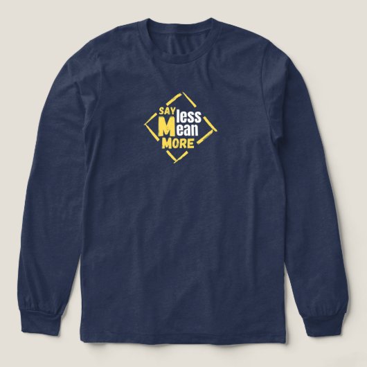 Navyblaue Langarm-T-Shirts   Tri-Blend Shirt (Design Vorderseite)