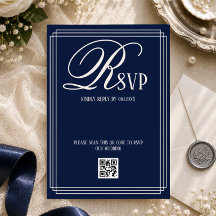 Navyblaue Luxus-Hochzeit