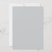 Navyblaue Majestätische Winterhochzeit Einladung (Rückseite)