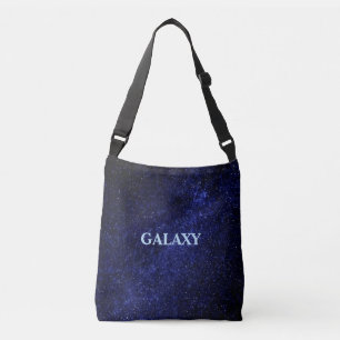 Navyblaue Milchstraßen-Galaxie & Kalligrafie Tragetaschen Mit Langen Trägern