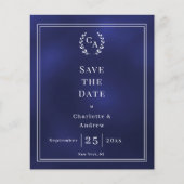 Navyblaue Monogramm-Hochzeit zum kleinen Preis Sav Flyer (Vorne)