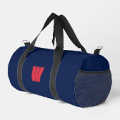 Navyblaue Monogrammanfangsbuchstabe Duffle Bag (Rechte Ecke)