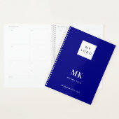 Navyblaue Monogrammanfangsbuchstaben Geschäft 2027 Planer (Anzeige)