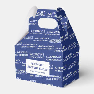 Navyblaue Namens- und Alters-Geburtstags-Geschenkb Geschenkschachtel