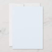 Navyblaue opulente Frühlingshochzeit Einladung (Rückseite)