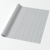 Navyblaue rustikale dünne Ticking-Streifen Geschenkpapier (Ungerollt)