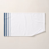 Navyblaue Streifen Rustikal Handtuch (Handtuch)
