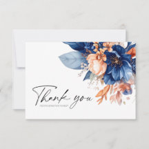 Navyblaue Terrakotta-Blumen Elegante Hochzeit
