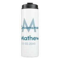 Navyblaue Trauzeuge Namensbuchstabe Datum männlich