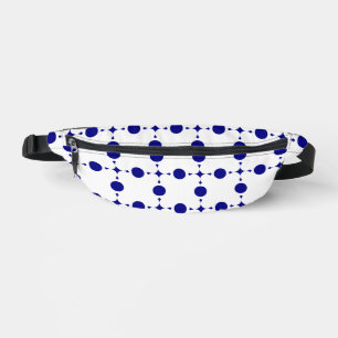 Navyblaue Tupfen, Tupfenmuster, Punkte Bauchtasche