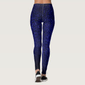 Navyblauer Glitter Leggings (Rückseite)