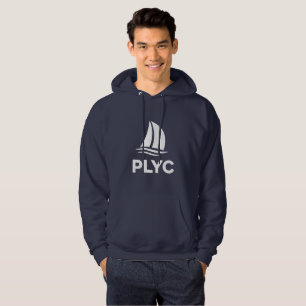 Navyblauer Pullover mit weißem PLYC-Logo