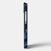 Navyblaues abstraktes Case-Mate iPhone Case (Rückseite / Links)