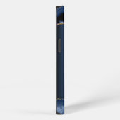 Navyblaues abstraktes Case-Mate iPhone Case Hülle (Rechte Seite)
