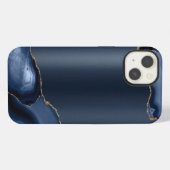 Navyblaues abstraktes Case-Mate iPhone Case Hülle (Rückseite (Horizontal))