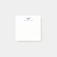Navyblaues einfaches elegantes modernes Monogramm