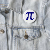 Navyblaues Pi-Symbol Button (Beispiel)