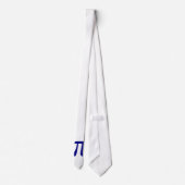 Navyblaues Pi-Symbol Krawatte (Rückseite)