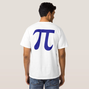 Navyblaues Pi-Symbol T-Shirt