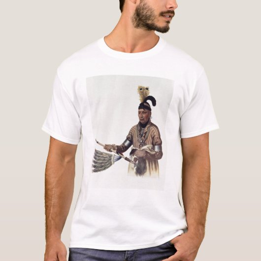 Naw-Kaw oder "Holz", ein Winnebago-Leiter T-Shirt (Vorderseite)