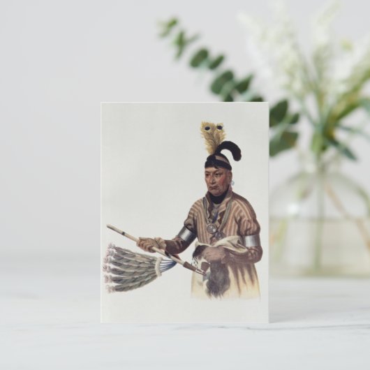 Naw-Kaw oder "Wood", Leiter von Winnebago Postkarte (Stehend Vorderseite)