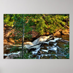 Nawadaha Falls, Michigan Poster