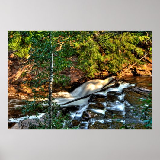 Nawadaha Falls, Michigan Poster (Vorne)