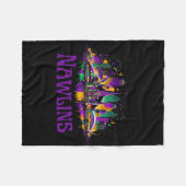 Nawlins New Orleans Cityscape Mardi-gras Souvenir Fleecedecke (Vorderseite (Horizontal))