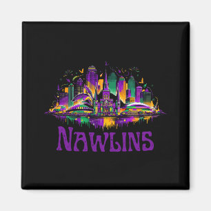 Nawlins New Orleans Stadtbild Mardi-gras Souvenir Magnet