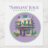 Nawlins Wein Etikett (Einzelnes Label)