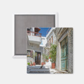 Naxos Dorf Katzenmagnet Magnet (Vorderseite/Rückseite)